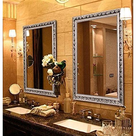 wall mounted mirrors for bathrooms